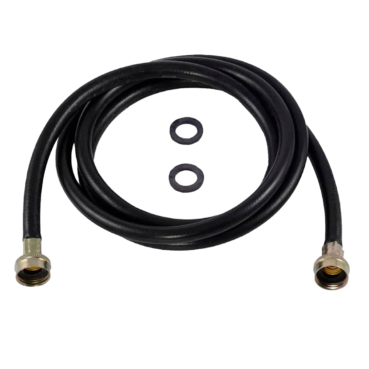 MANGUERA PARA LAVADORA NEGRA C/CONEXIÓN NEGRA 1/2" 1.50 MTS