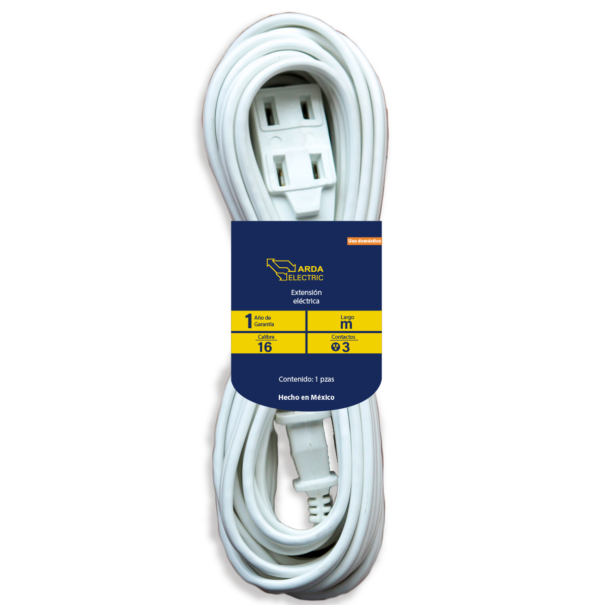 EXTENSIÓN ELÉCTRICA DOMÉSTICA 5 MTS