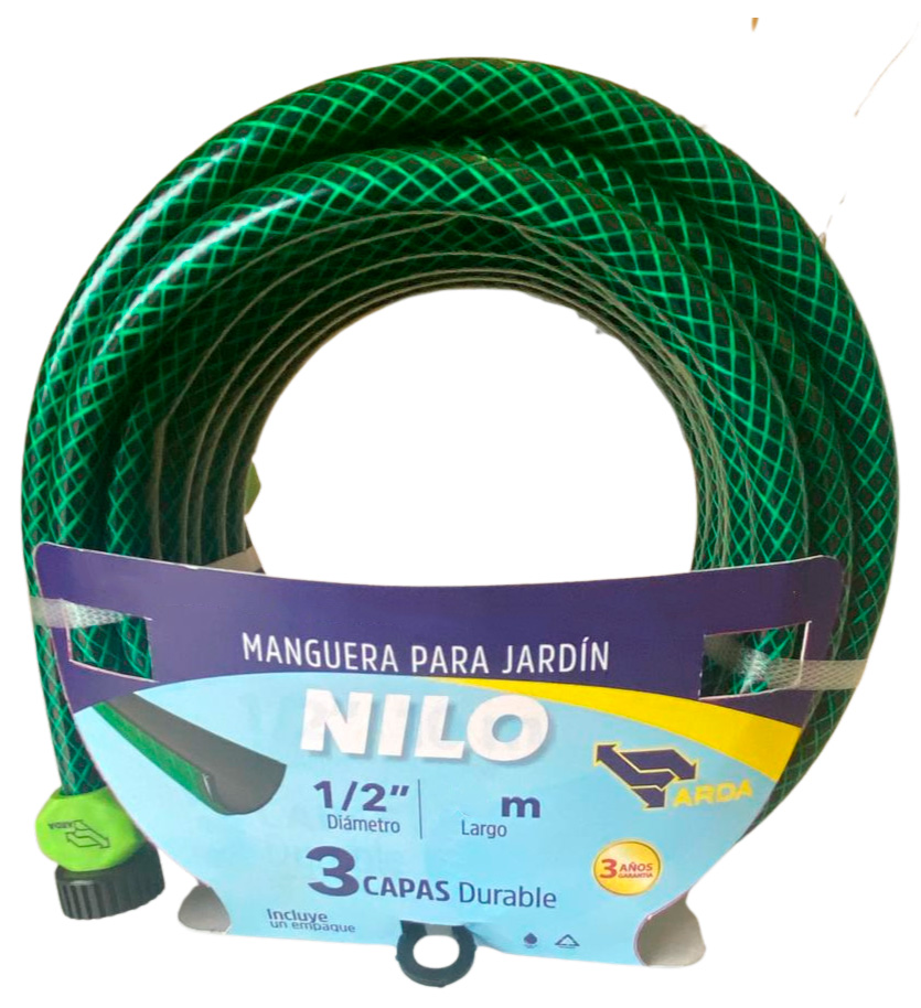 MANGUERA NILO 1/2" ARMADA 15 MTS